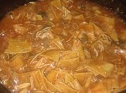 A picture of chicken corn tortillas casserole