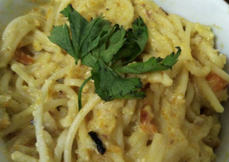 Resep Spaghetti carbonara kukus mpasi 11+ oleh Levia 