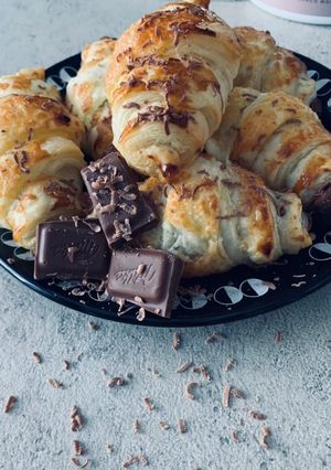 Kinder csokis mini croissant recept fotója