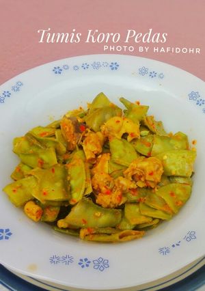 Foto resep Tumis Koro Pedas (24)