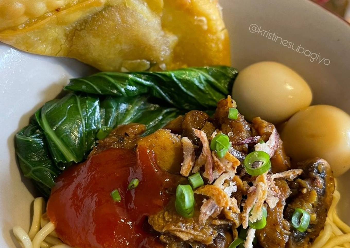 Mi Ayam Abang Gerobak + Kuah Kaldu 👌