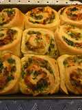Homemade Spinach and Cheese Stuffed Bread Rolls: