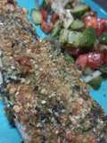 Hake with Basil and Dukkah crust