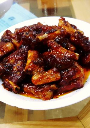 Hình của món Sườn xào chua ngọt.