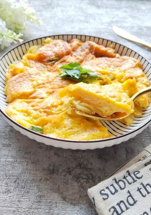 Foto resep Spanish omelette (potato omelette)