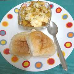 A picture of Desi Pau Bhaji Meets Italian Pasta.