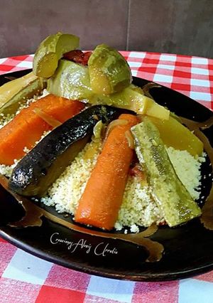 Una foto de Cuscus de carne de ternera y siete verduras