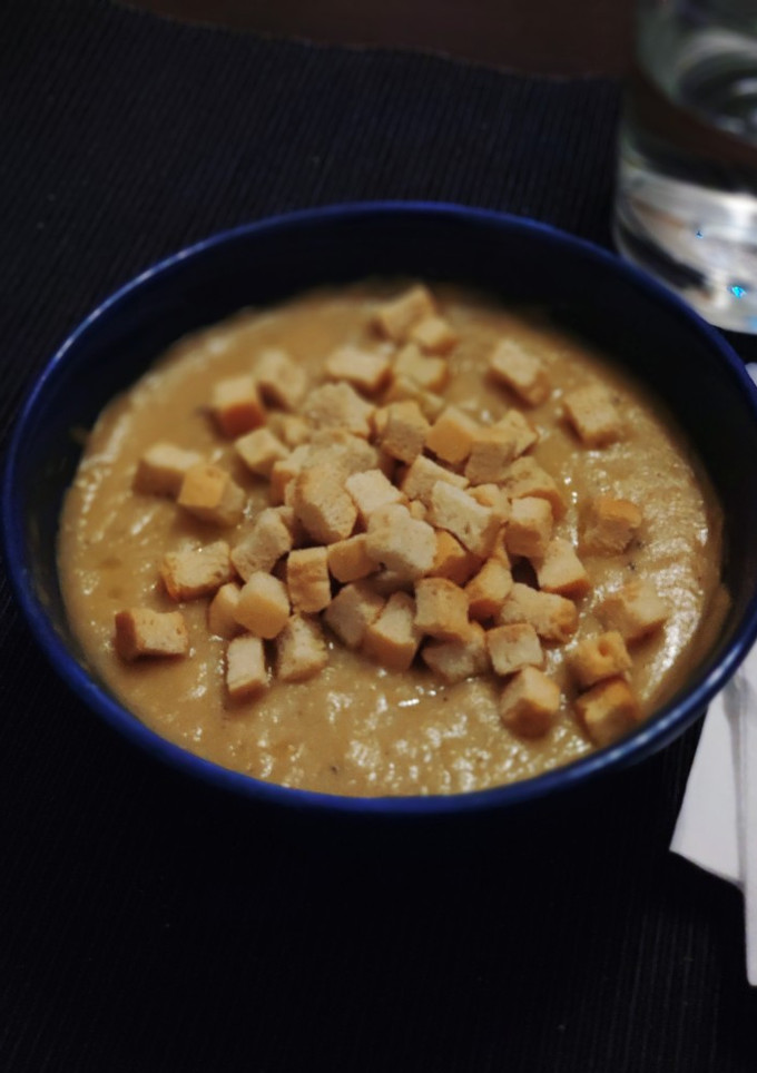 Una foto de Crema de puerro