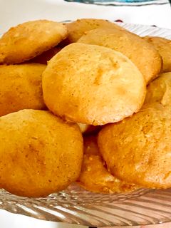 Hình của món Bánh Quy Dừa (làm từ bột bánh bông Lan).