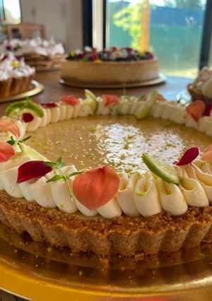 Una foto de Receta key lime pie! Clásica, simple y en dos pasos