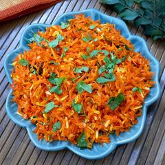 Karnataka Style Carrot Palya A picture of Karnataka Style Carrot Palya.
