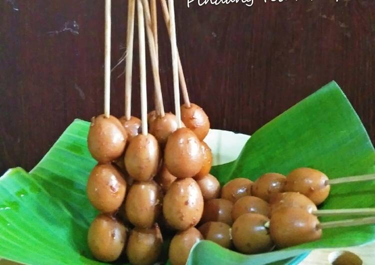 Resep SATE pindang telur puyuh yang Enak Banget