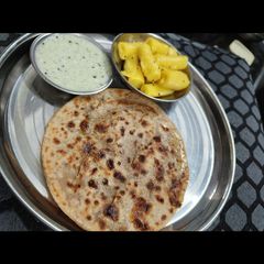 A picture of Chana Dal Puranpoli in Microwave.