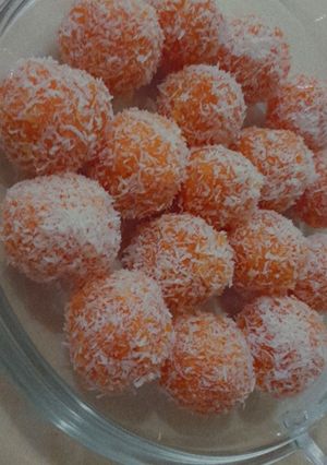 صورة لوصفة كرات الجزر بجوز الهند 🥕🥥