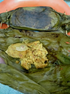 Foto resep Pepes bakar, isian kelapa muda