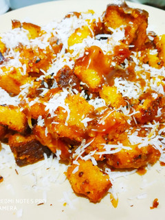 A picture of Leftover bread poha.