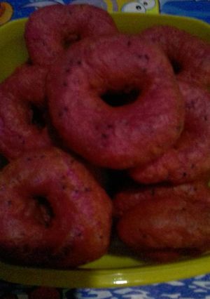 Foto resep Donat buah naga empuuk