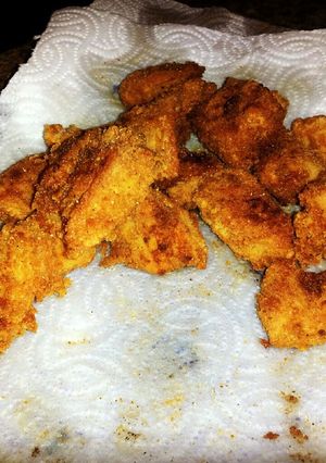 A picture of Not so Shake and Bake Chicken Nuggets.