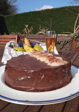 Une photo de Poire si belle et chocolat
