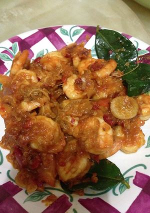 Foto resep Udang Saos Pedas