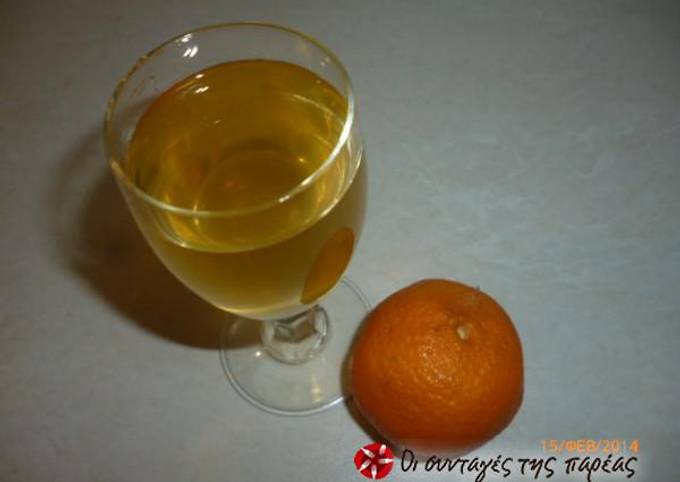 Quick tangerine liqueur