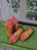 Roti Tawar Gulung Selai Strawberry