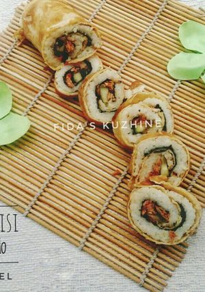 Foto resep Sushi telur isi tuna balado