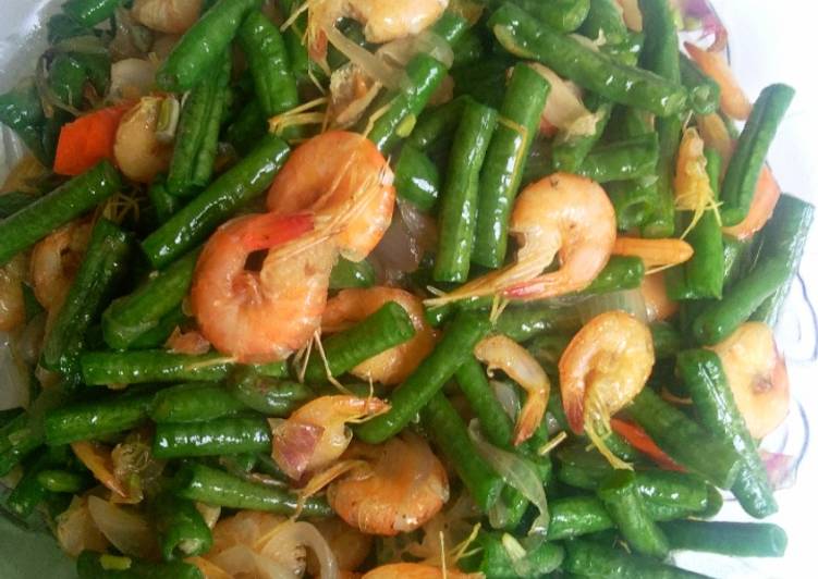 Tumis Udang Kacang Panjang