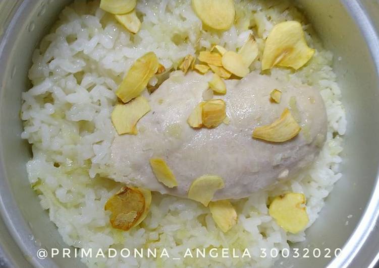 Recipe of Appetizing Simple Hainanese Chicken in Rice Cooker