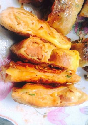 Hình của món Bánh tráng nướng.