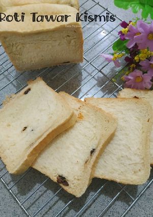 Foto resep Roti Tawar Kismis (Eggless)