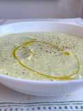 Crema freda de cogombre i advocat