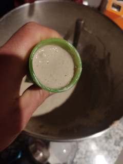 Una foto de Helado vegano de plátano y manzana