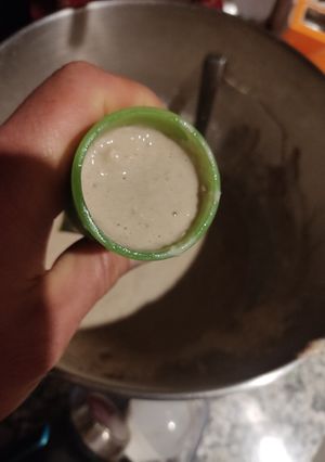 Una foto de Helado vegano de plátano y manzana