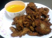A picture of orange breadcrumbs