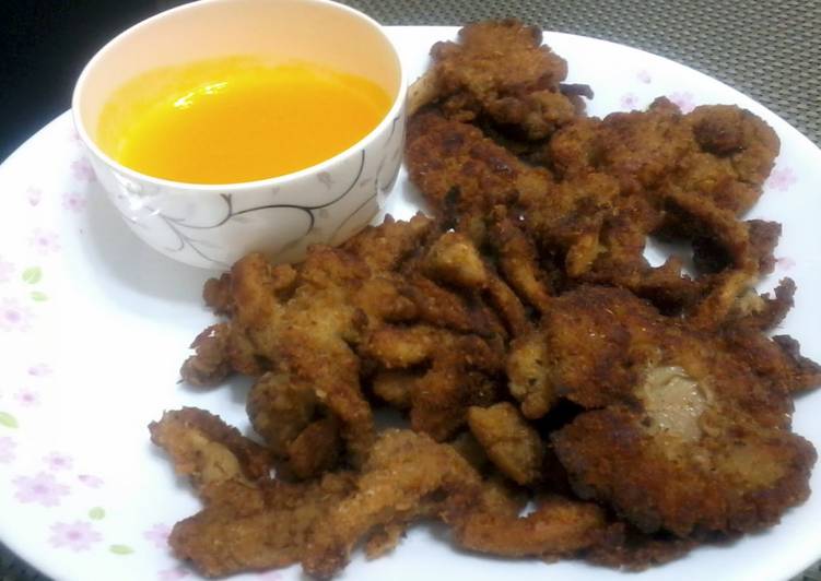 How to Make Super Quick Homemade Fried Oyster Mushroom With Orange Sauce