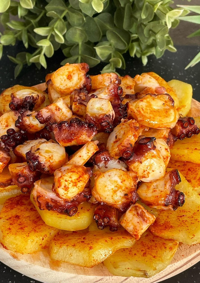 Una foto de Pulpo a la gallega en Freidora de aire (Airfryer)