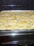 Pastel de raya blanca