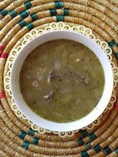 صورة لوصفة طريقة عمل شوربة الفريكة باللحم