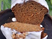 Una foto de carrot cake con azucar mascabo
