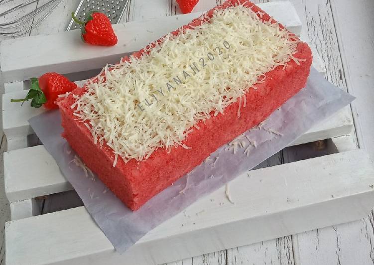 Langkah Mudah untuk Membuat Bolu susu strawberry keju Anti Gagal