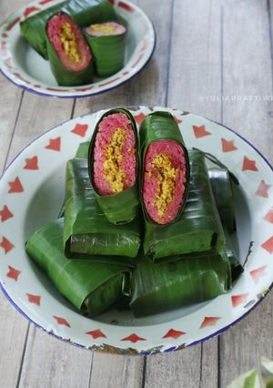Foto resep Lemper Pink Kulit Buah Naga
