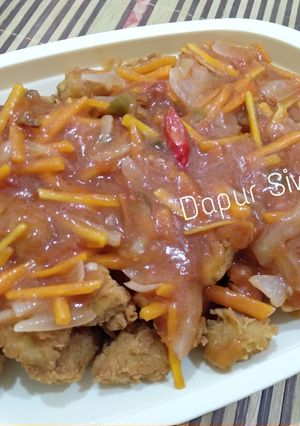 Foto resep Chicken popcorn asam manis