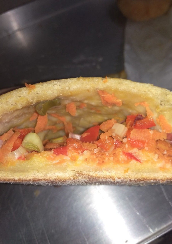 Una foto de Relleno vegetariano para calzone