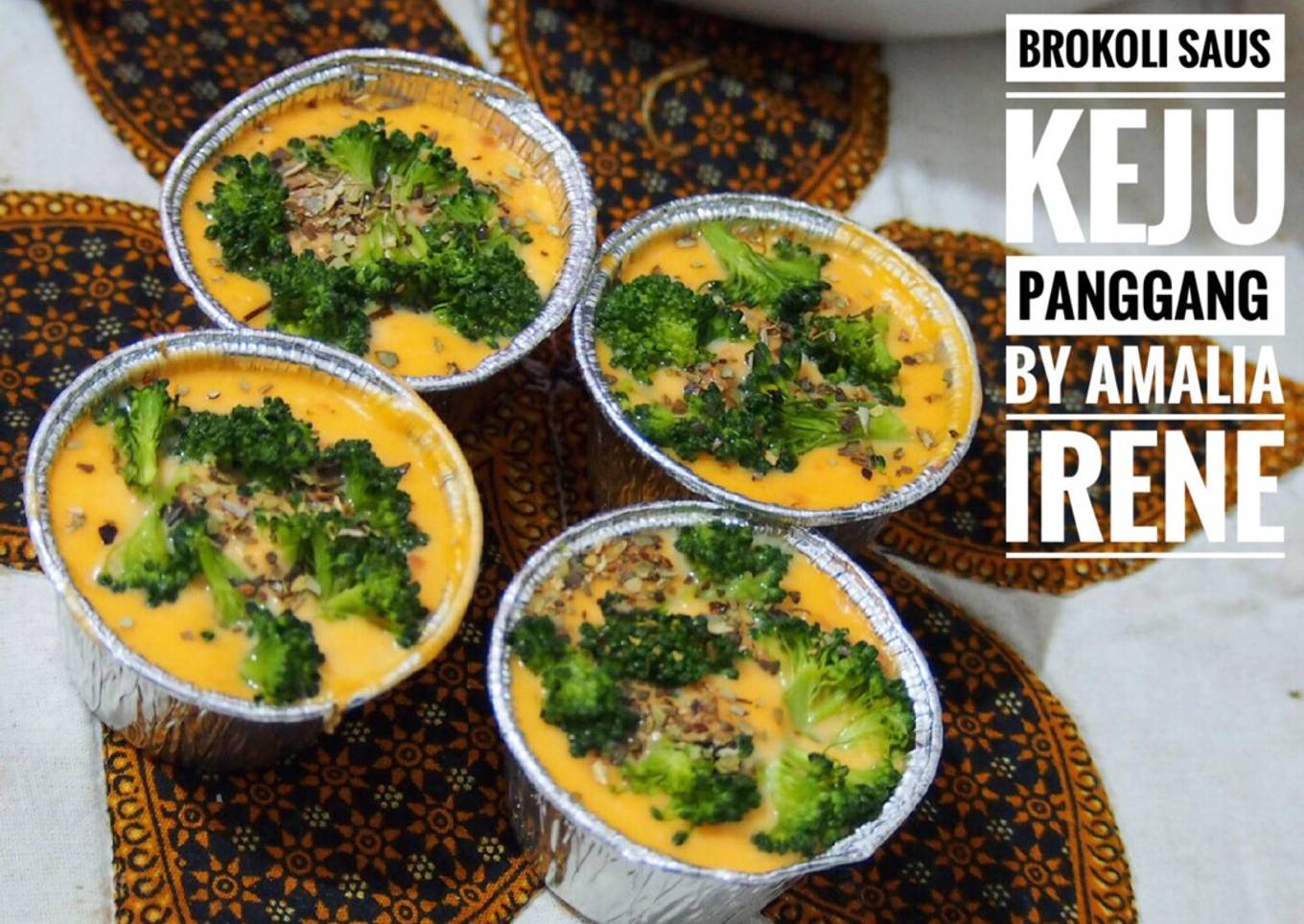 Brokoli saus keju beef panggang