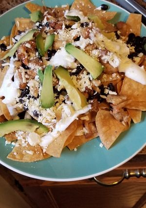Una foto de Nachos de Pollo