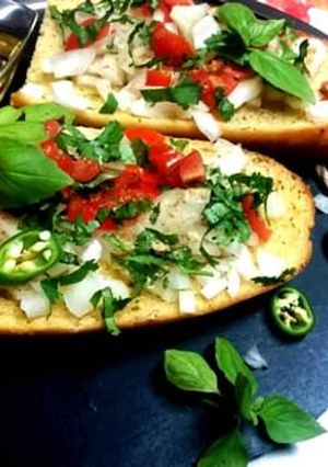 A picture of Bruschetta.