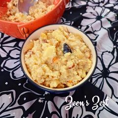 A picture of Foxtail Millet and Apple Halwa.
