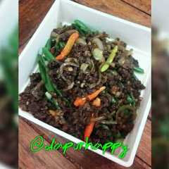 รูปของ Baby buncis sapi lada hitam #sarapan day4