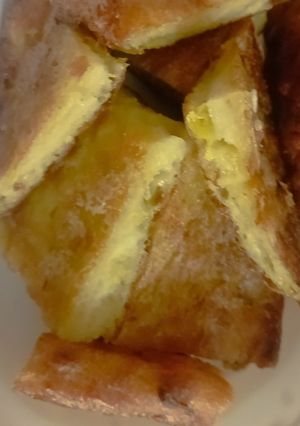 Hình của món Bánh bí đỏ nướng kiểu Ấn Độ (Pumpkin Dhondas Pan Cake) sử dụng nồi chiên không dầu.